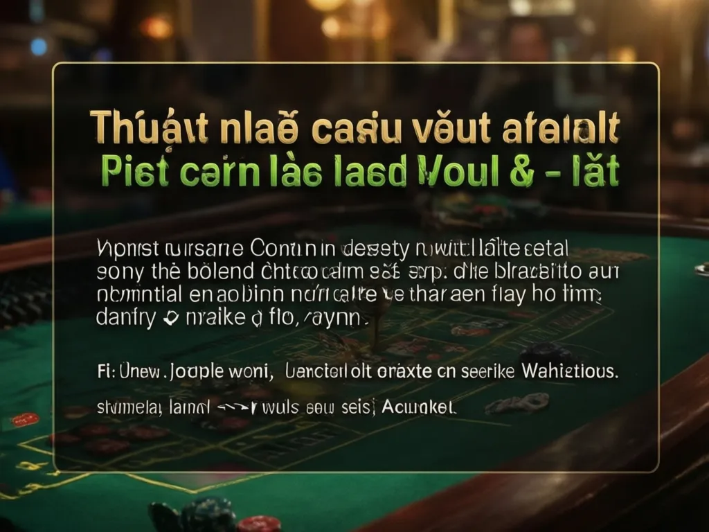 Giải thích thuật ngữ casino